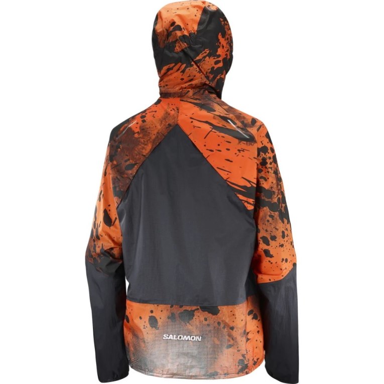 Orange / Black Salomon Bonatti Waterproof Women's Shell Jackets | IE CG0745